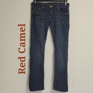 Red Camel "Katie" premium denim flare blue jeans. Sz: 7 )Jr)